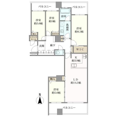 ワールドシティタワーズの間取図
