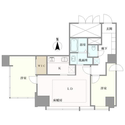 住友不動産飯田橋ファーストタワー・ラ・トゥール飯田橋の間取図