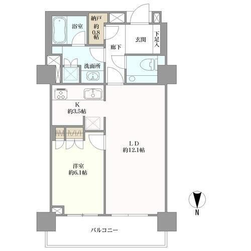 コスモポリス品川の間取図