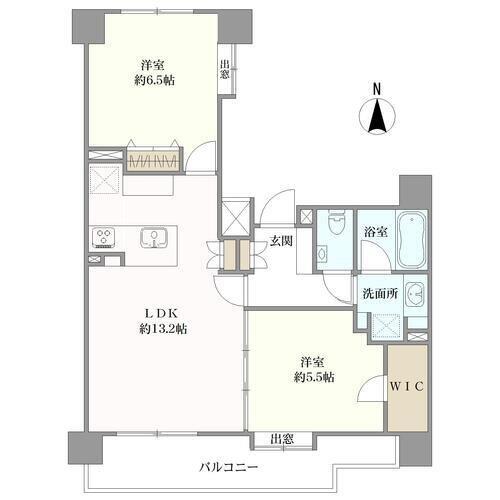 グランフラッツ北千住の間取図