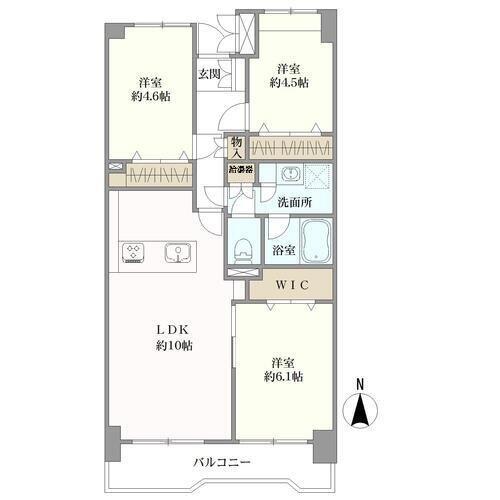 潮路南第２ハイツの間取図