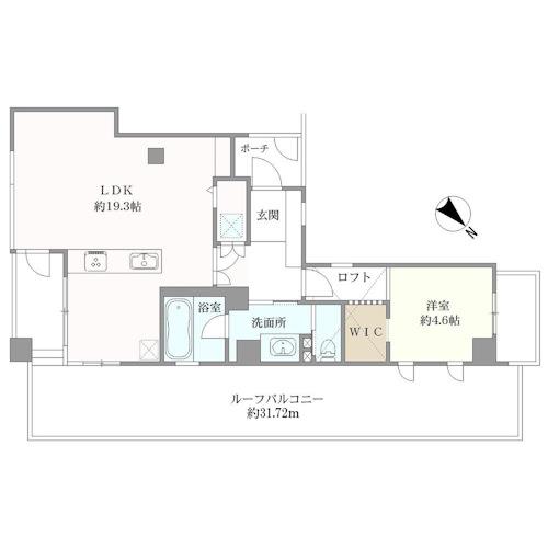 イトーピア大井町コルティオの間取図