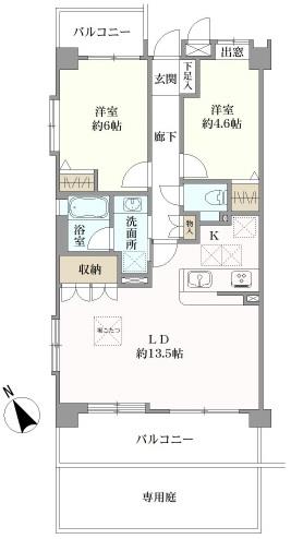 ライオンズシティ桜台の間取図