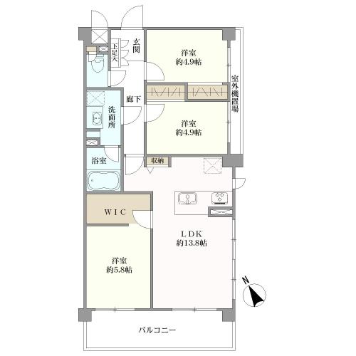 セザール北赤羽の間取図
