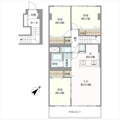 野沢ハイムの間取図