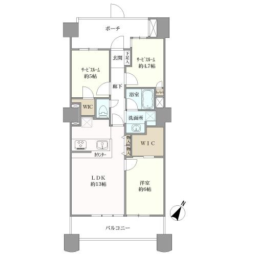 東京グランファーストの間取図
