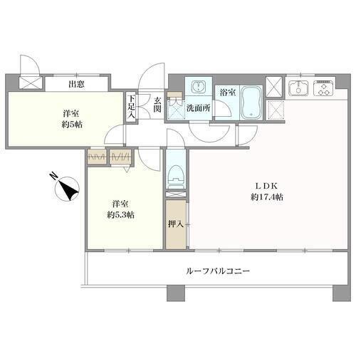 ローズガーデン行徳参番館の間取図