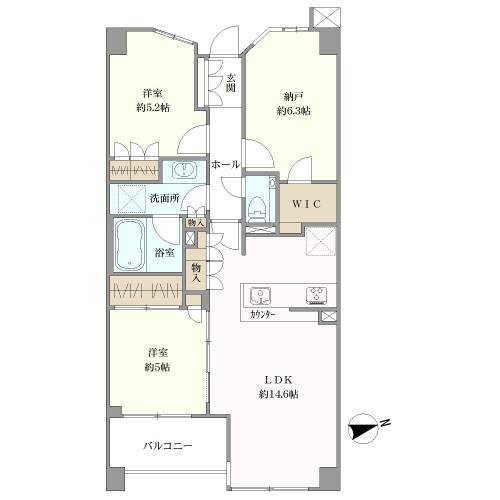 ヴェーゼント久が原の間取図