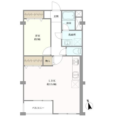 小金井第２コーポラスの間取図