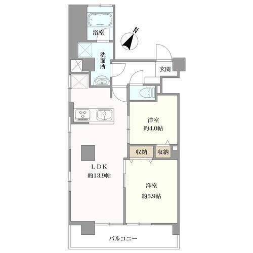 田園調布愛知マンションの間取図