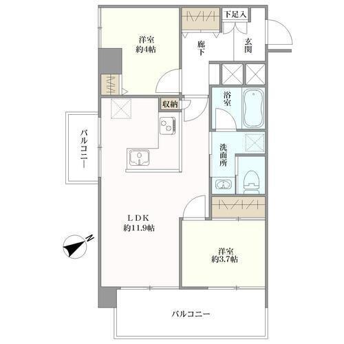 チサンマンション自由が丘の間取図