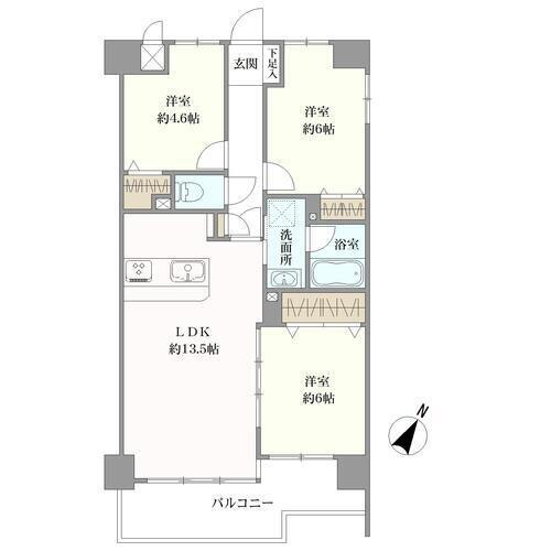藤和シティコープ平尾駅前の間取図