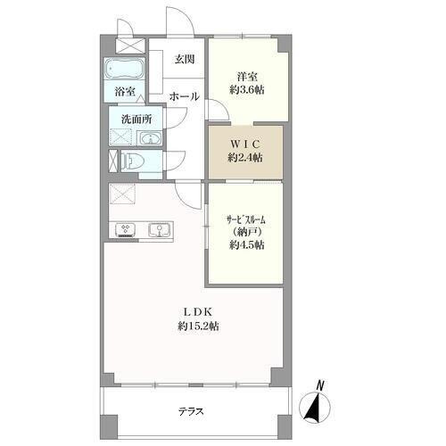 ハイライフ大濠の間取図