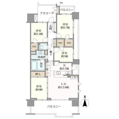 東京テラスの間取図