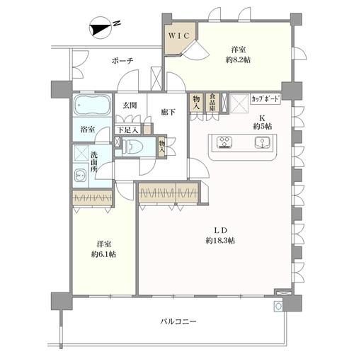 ライフレビュー世田谷の杜の間取図