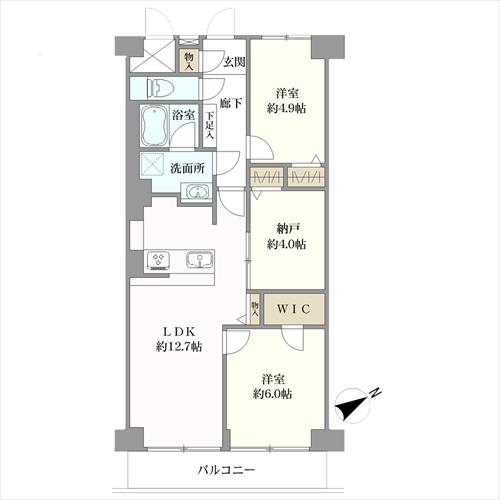 向ヶ丘遊園ビューハイツの間取図