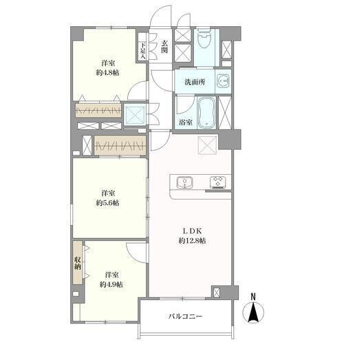 方南町ハイツの間取図