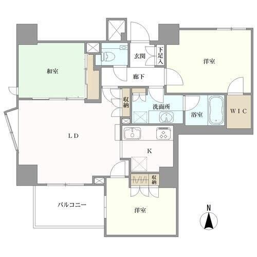 アトラス国領ガーデンタワーの間取図