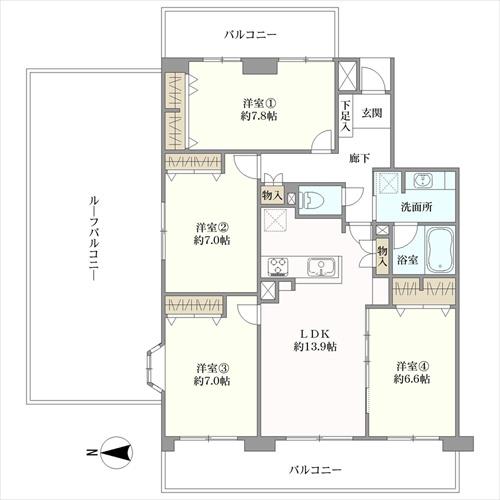 ファミールヒルズ哲学堂公園の間取図