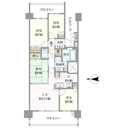 桜堤庭園フェイシアの間取図