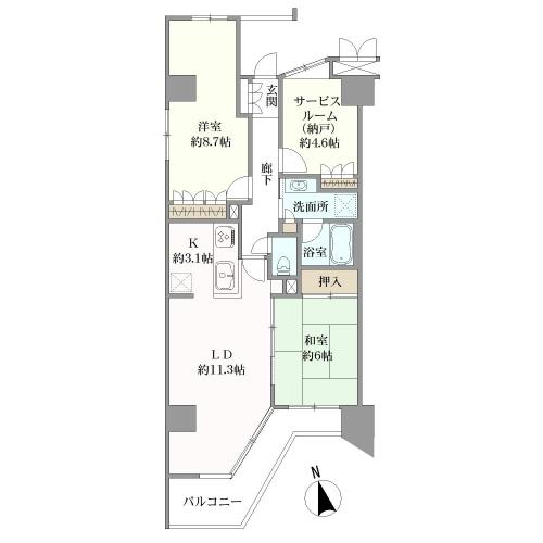 クレア武蔵小金井の間取図
