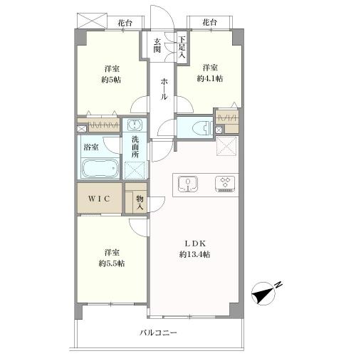 ライオンズマンション吉祥寺本町の間取図
