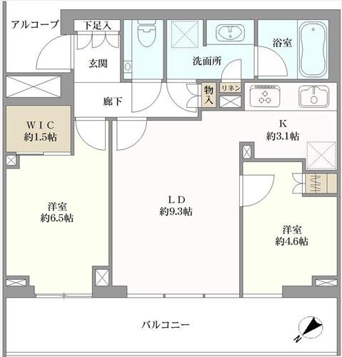 桜プレイスの間取図