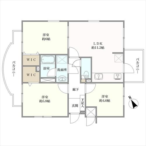 パロス武蔵野の間取図
