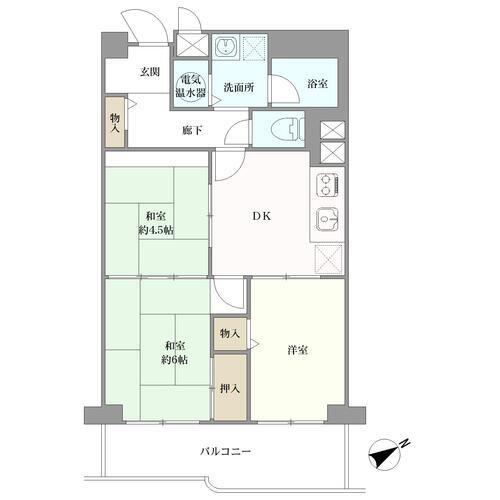 コーヅ関町スカイハイツの間取図