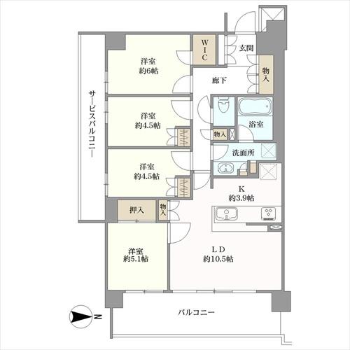 アドグランデ三鷹の間取図