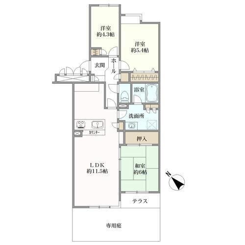 メガロン丸山台第２の間取図