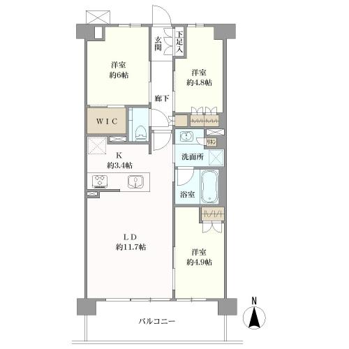 ザ・パークハウス横浜港南台の間取図
