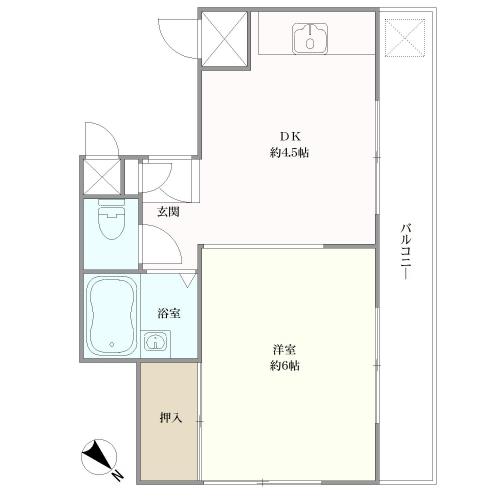上永谷コーポラスの間取図