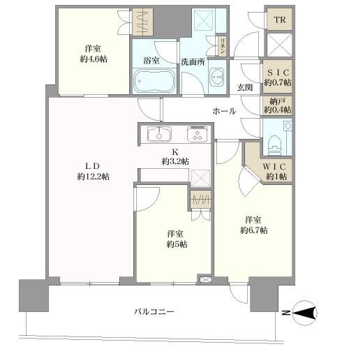 パークタワー晴海の間取図