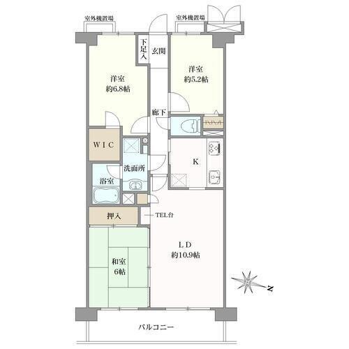 ステイツ桂洛西の間取図