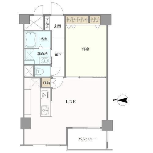 西京極大門ハイツの間取図
