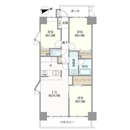 サンライフ新小岩親水公園の間取図