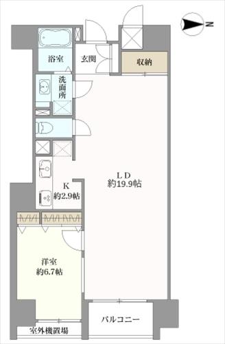 ファヴィエ四条西洞院の間取図