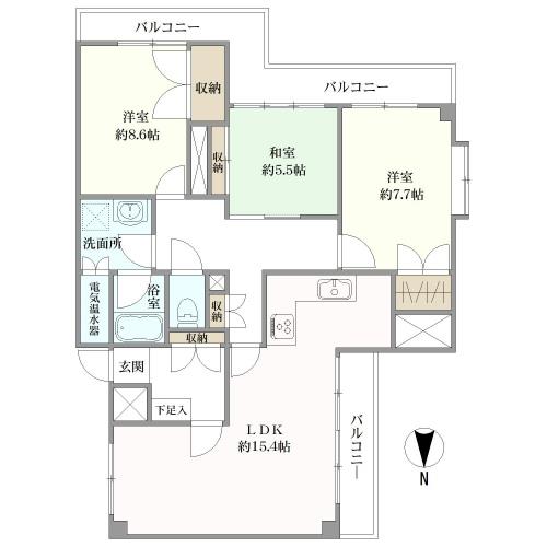 グランフォルム清水別邸の間取図