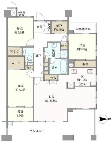 パークシティ北大路の間取図