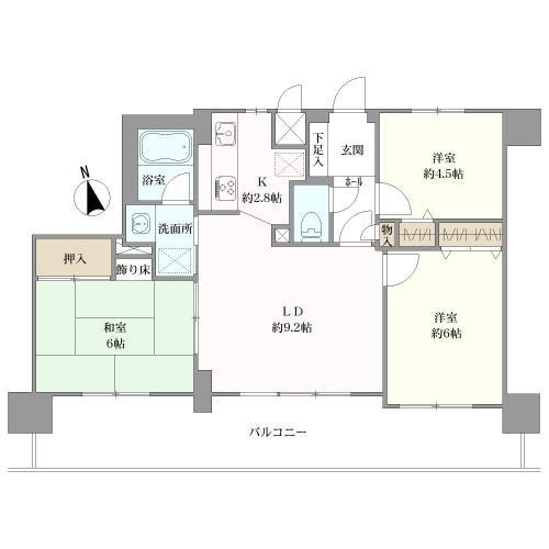 マルベリー小牧の間取図