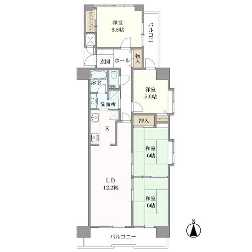 丸美ロイヤル港の間取図