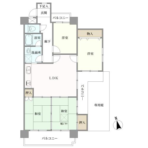 エスポア一宮の間取図
