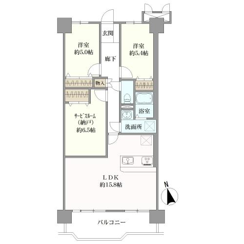 スペリアシティ名南アネックスＩの間取図