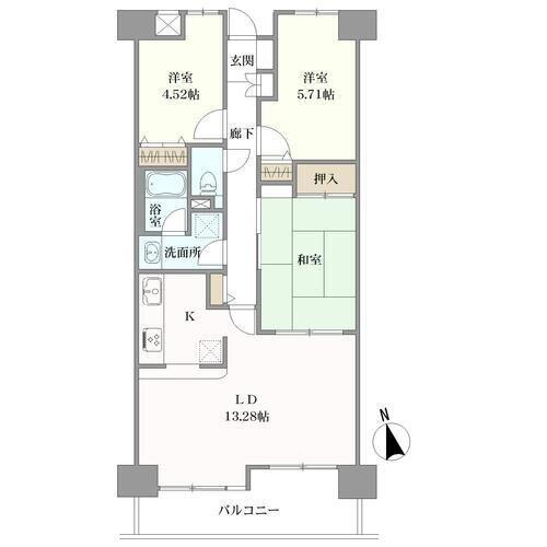 シティコープ本陣通りの間取図