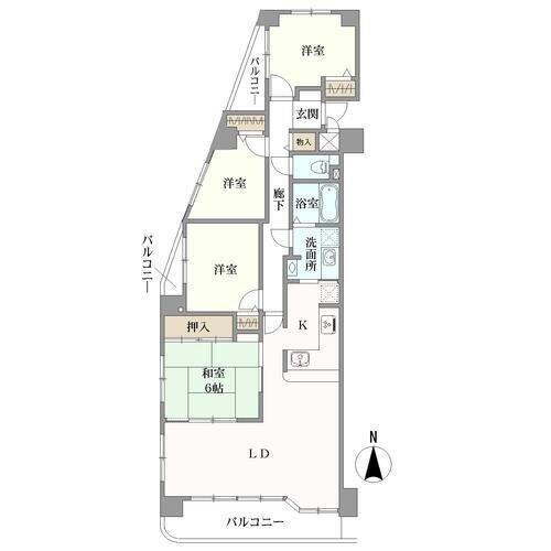 アメニティ第二築地の間取図