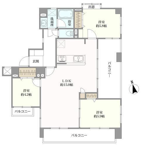 リバティ名駅の間取図