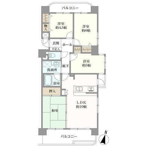 ライオンズマンション港西第３の間取図
