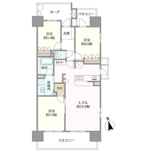 ザ・マリンスクエアの間取図