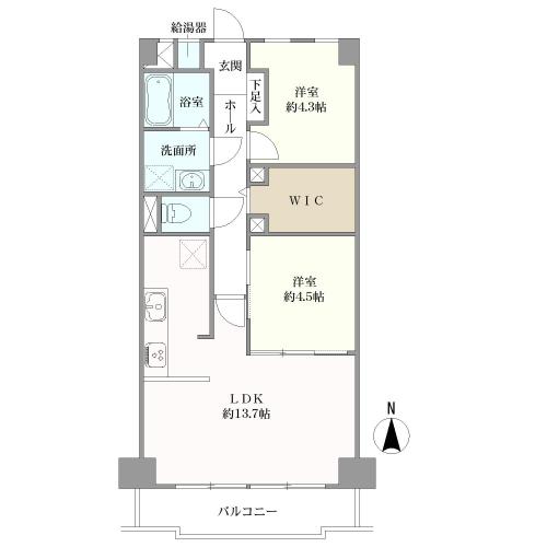 ビレッタ百道の間取図